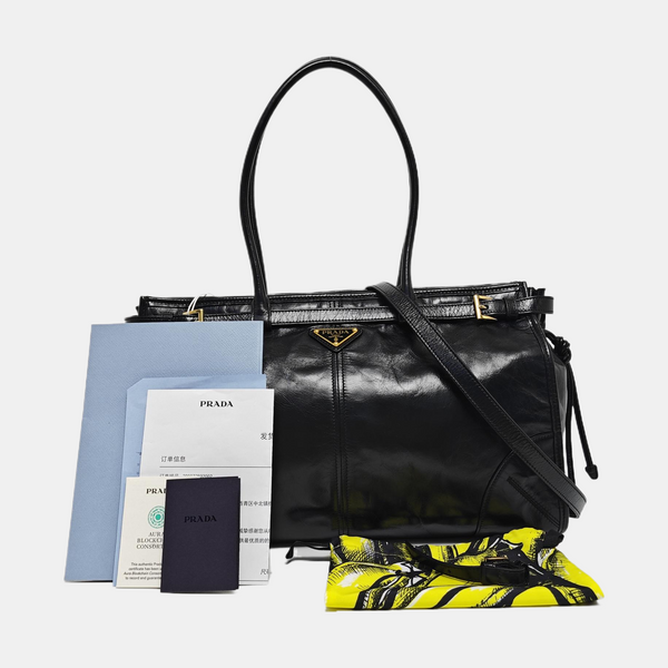 Bonnie Large Calfskin Black