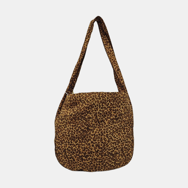 Nylon Tote Bag Brown