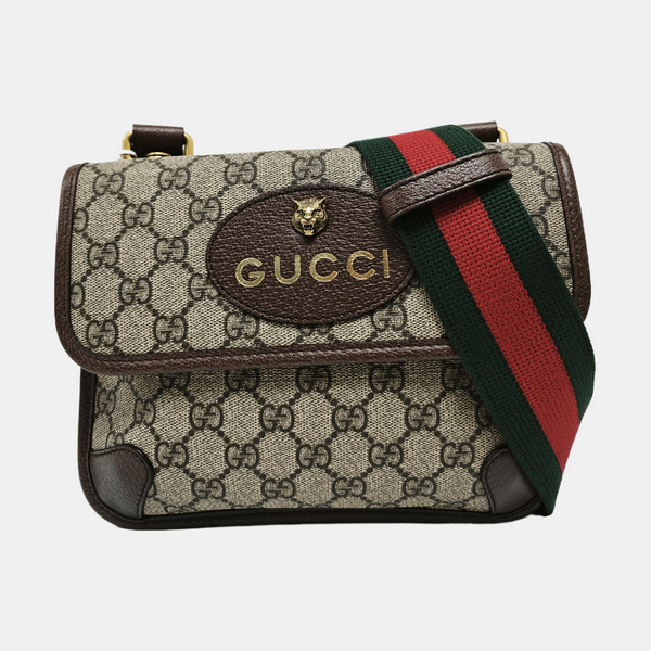 Neo Vintage Small Monogram Coated Canvas Beige