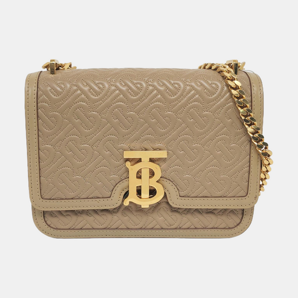 TB Small Lambskin Beige