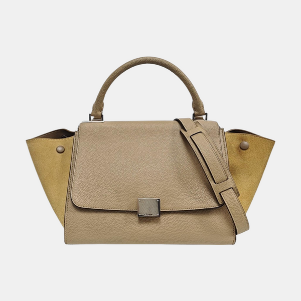TRAPEZE Small Calfskin Beige