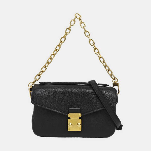 MÉTIS EAST WEST Monogram Calfskin Black