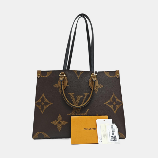 ONTHEGO MM Monogram Coated Canvas Brown