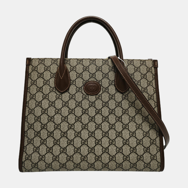 Retro Small Monogram Coated Canvas Brown