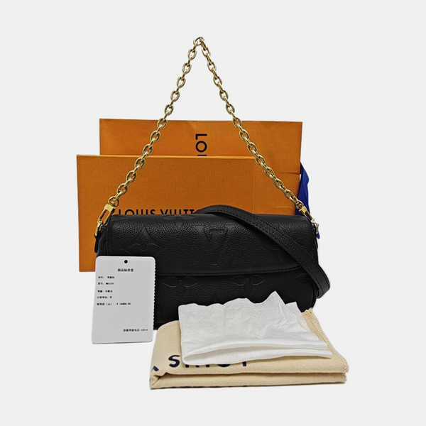 IVY Monogram Calfskin Black