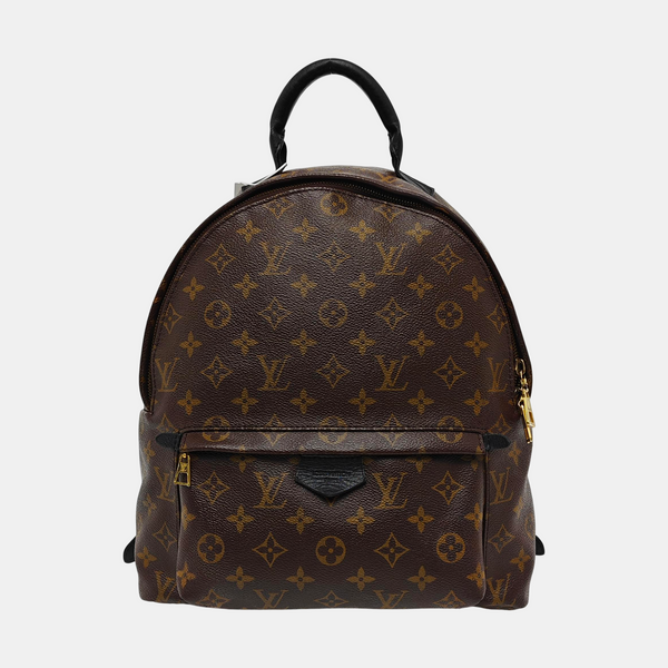 Monogram Coated Canvas Backpack Brown
