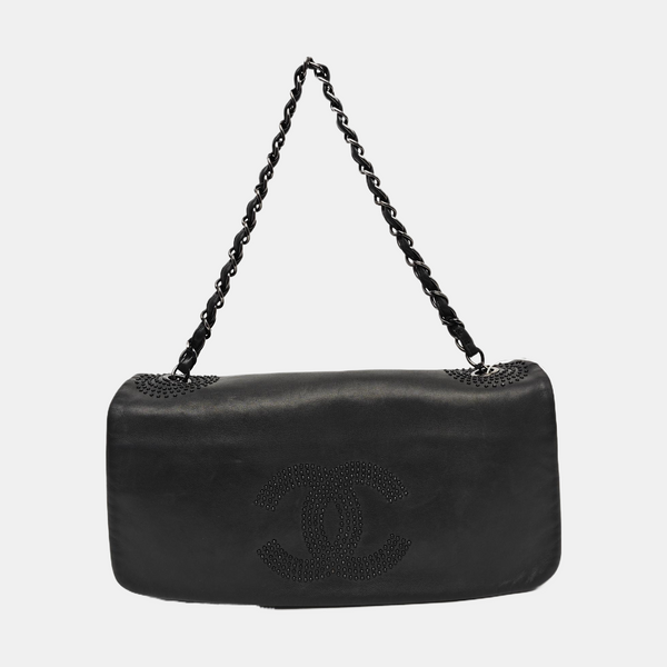 Lambskin Shoulder Bag Black