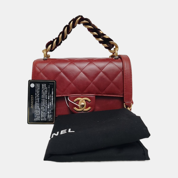 Quilted Calfskin Red