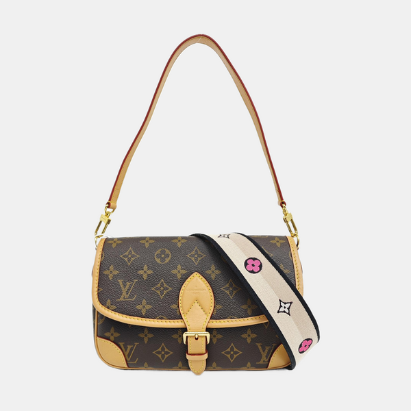 DIANE Monogram Coated Canvas Brown