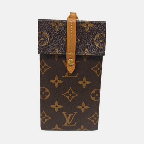 Monogram Coated Canvas Top Handle Bag Brown