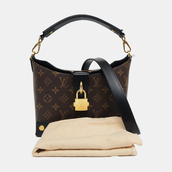 BENTO BOX Monogram Coated Canvas Brown
