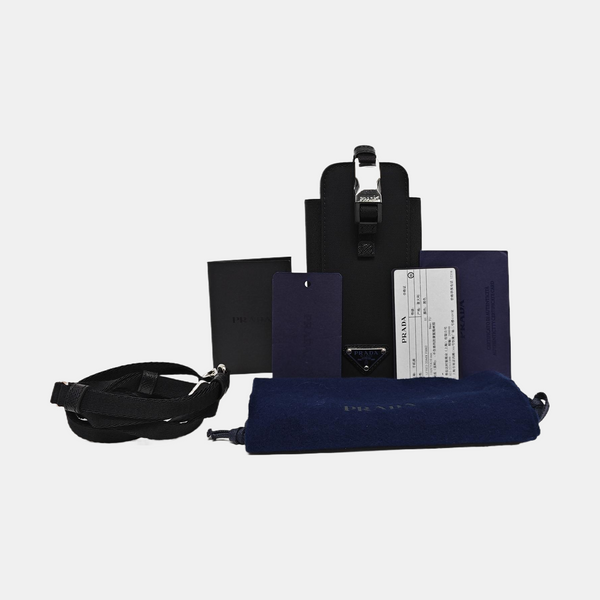 Fabric Shoulder Bag Black