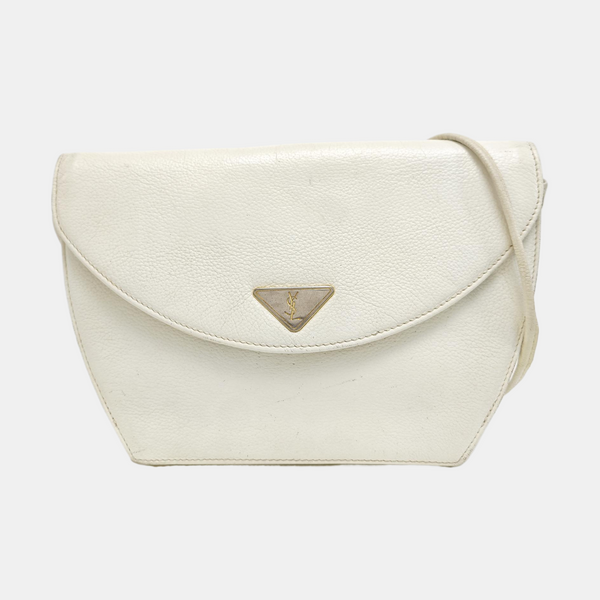 Calfskin Shoulder Bag White