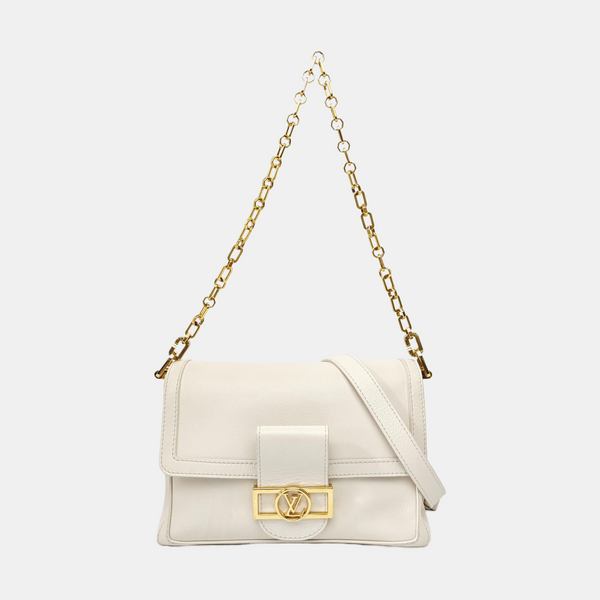 DAUPHINE MM Calfskin White