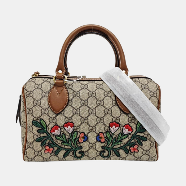 Monogram Coated Canvas Shoulder Bag Black