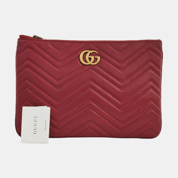 Quilted Calfskin Red