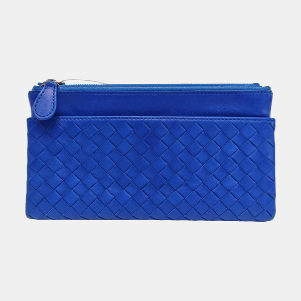 Calfskin Wallet Blue