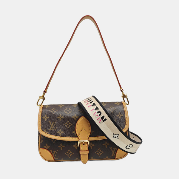 DIANE Monogram Coated Canvas Brown