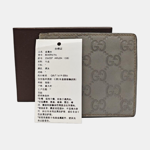 Monogram Calfskin Wallet Gray