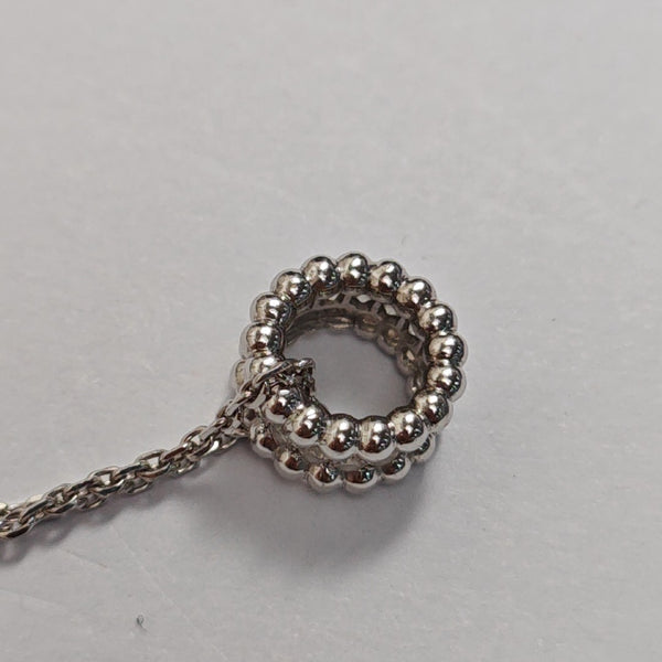 Perlée Diamonds 18k White Gold Silver Necklace