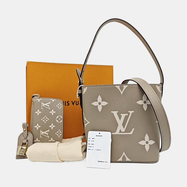 ALL IN BB Monogram Calfskin Gray