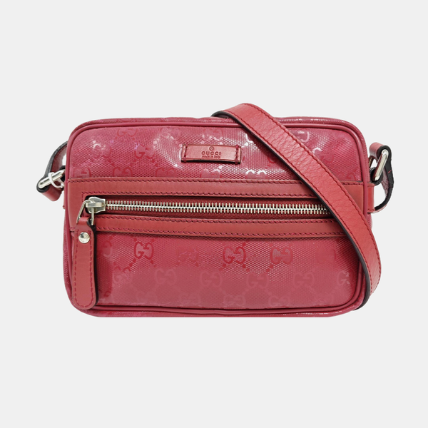 Monogram Coated Canvas Shoulder Bag Red
