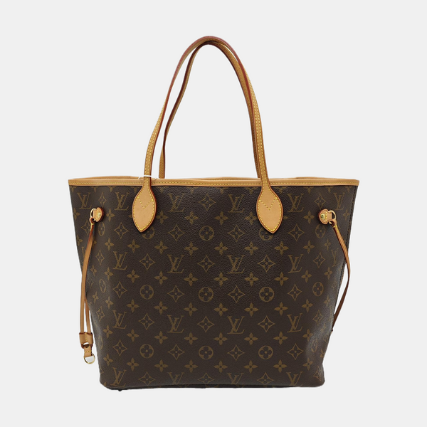 NEVERFULL MM Monogram Coated Canvas Brown