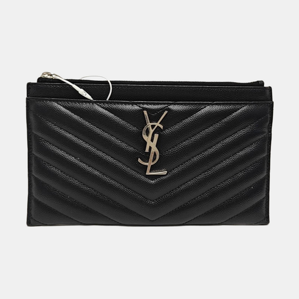 MONOGRAM Chevron Calfskin Black