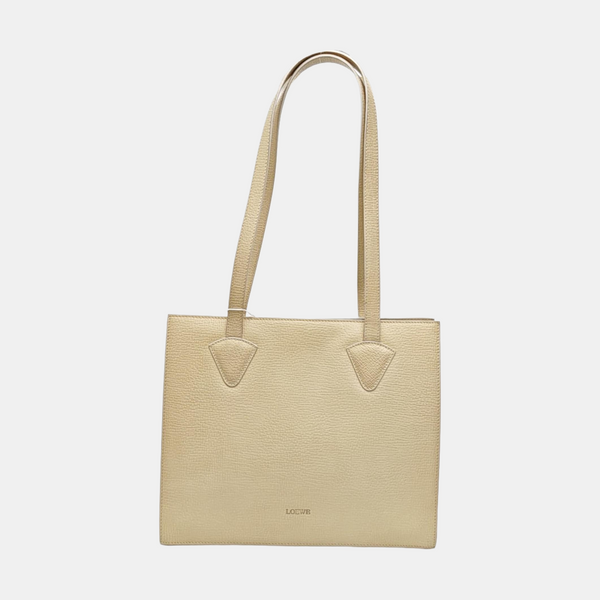 Calfskin Shoulder Bag Beige