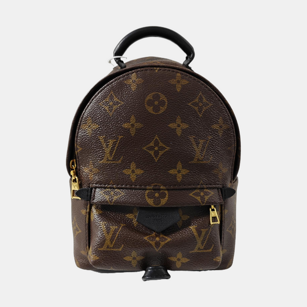 PALM SPRINGS Mini Monogram Coated Canvas Brown