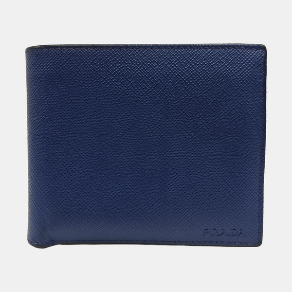 Saffiano Calfskin Card Holder Blue