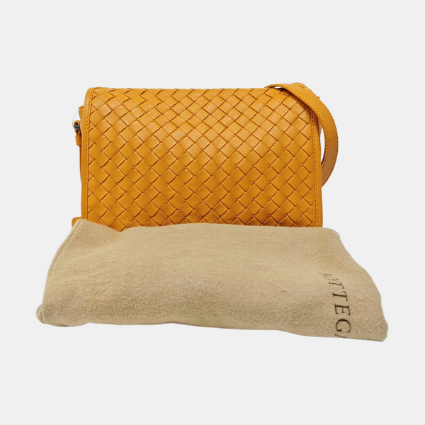Calfskin Shoulder Bag Orange