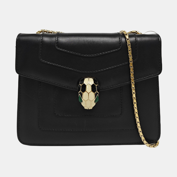 SERPENTI FOREVER Small Calfskin Black