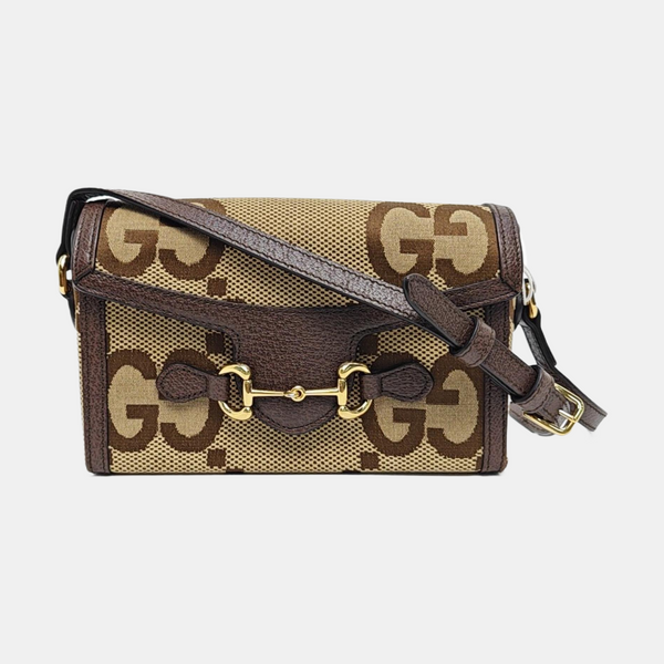 Horsebit 1955 Mini Monogram Canvas Beige