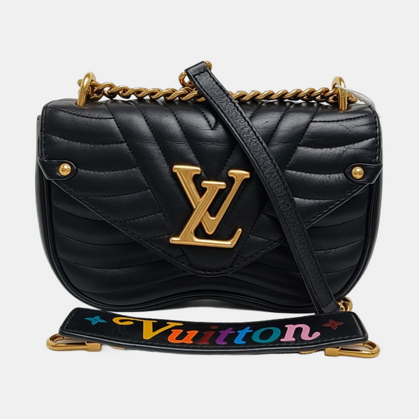 NEW WAVE PM Quilted Calfskin Black