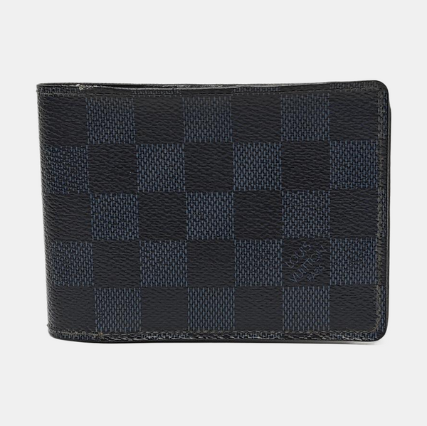 SLENDER Damier Coated Canvas Blue Wallet