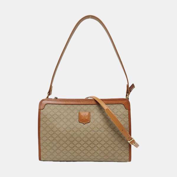 MACADAM CLUTCHES Coated Canvas Beige