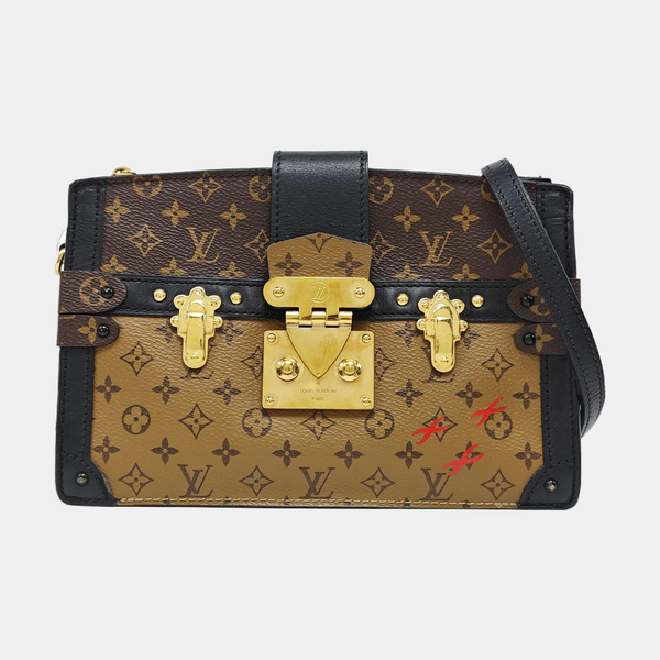 TRUNK Monogram Coated Canvas Brown
