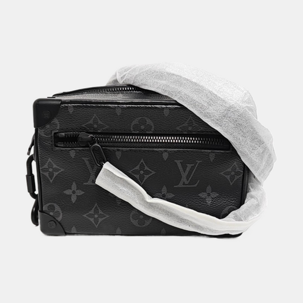 SOFT TRUNK Mini Monogram Coated Canvas Black