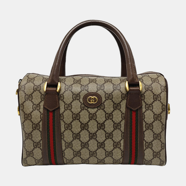 Monogram Coated Canvas Top Handle Bag Beige