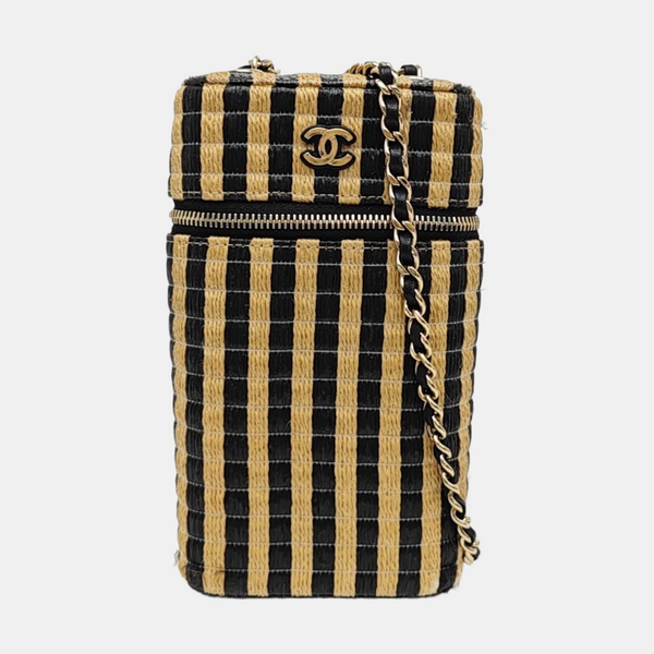 Straw Shoulder Bag Beige