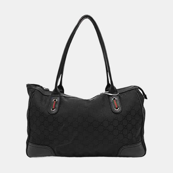 Monogram Canvas Top Handle Bag Black