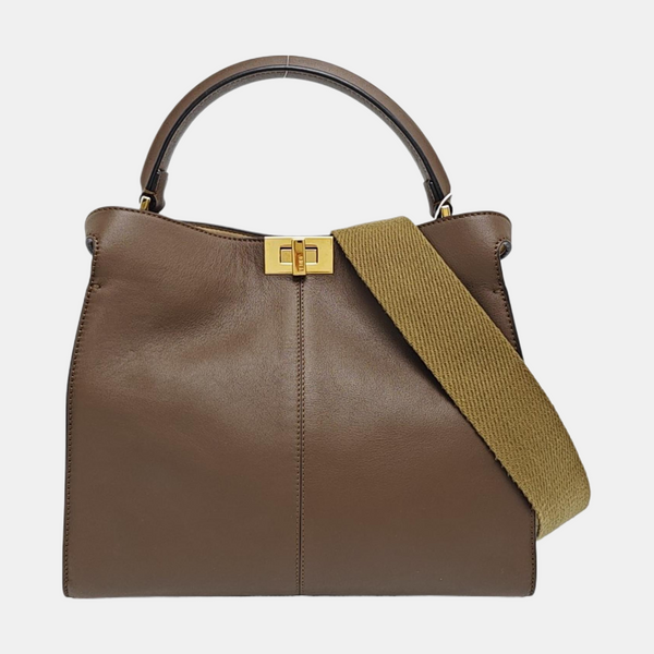 Peekaboo Medium Calfskin Brown