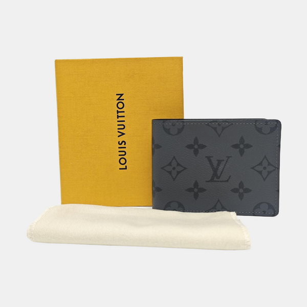 SLENDER Monogram Coated Canvas Gray Wallet