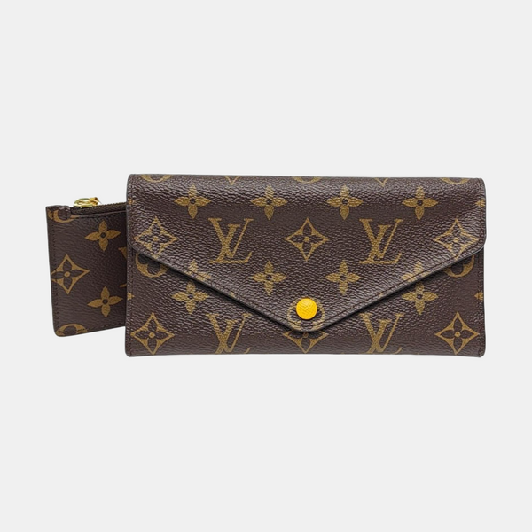 JOSÉPHINE Monogram Coated Canvas Brown Wallet