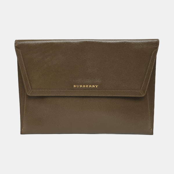 Calfskin Clutch Brown
