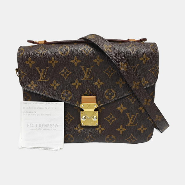 MÉTIS MM Monogram Coated Canvas Brown
