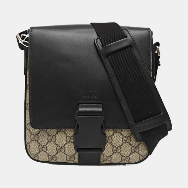 Monogram Coated Canvas Shoulder Bag Beige