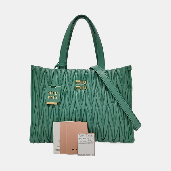 Quilted Lambskin Green