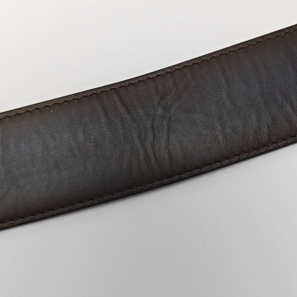 Coated Canvas Belt Brown